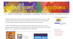 Desktop Screenshot of cherokeeartscouncil.org